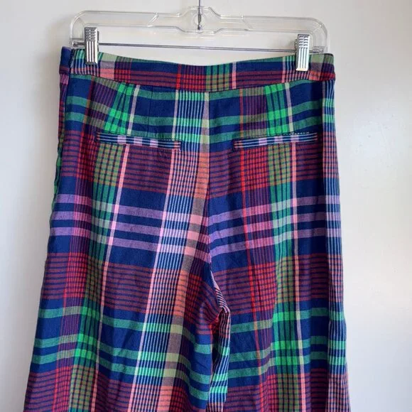 Maeve Multicolor Plaid Wide Leg Pants - Picture 8 of 15